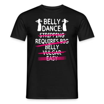 Danse du ventre Danseuse du ventre Danse Danseur Cadeau - T-shirt homme - noir - Devant - AI Model Male 178 light (178cm)