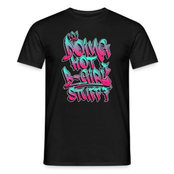 Faire des trucs chauds de B-Girl - Breakdance Hip Hop - T-shirt homme - noir - Devant - AI Model Male 178 light (178cm)