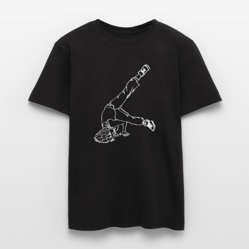 Breakdancing Breakdancer Break Dance Oneline Art Men's T-Shirt