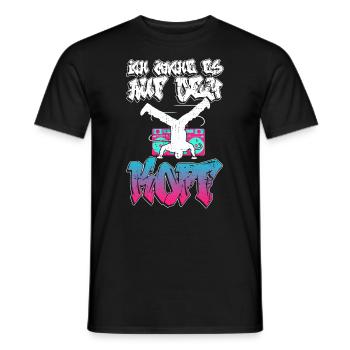 Ich Mache Es Auf Dem Kopf - Breakdance Breakdancer - Männer T-Shirt - Schwarz - Vorne - AI Model Male 178 light (178cm)