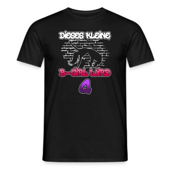 Dieses Kleine B-Girl Wird 4 - Breakdance - Männer T-Shirt - Schwarz - Vorne - AI Model Male 178 light (178cm)