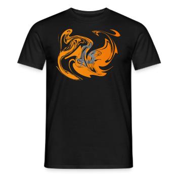 Bitcoin im Verlauf - Männer T-Shirt - Schwarz - Vorne - AI Model Male 178 light (178cm)