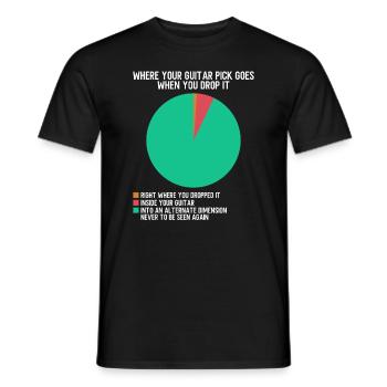 Guitariste électrique Guitariste Guitariste Rock Lustig - T-shirt homme - noir - Devant - AI Model Male 178 light (178cm)