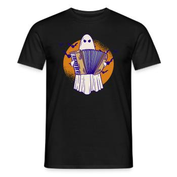 Geist Akkordeon Akkordeonspieler Akkordeonspieler - Männer T-Shirt - Schwarz - Vorne - AI Model Male 178 light (178cm)