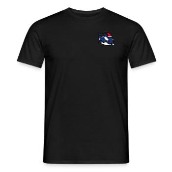 Orca Pixélisé Noël - Drôle - T-shirt homme - noir - Devant - AI Model Male 178 light (178cm)