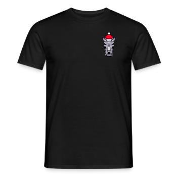 Noël pixélisé Rhino - Drôle de Noël Rhino - T-shirt homme - noir - Devant - AI Model Male 178 light (178cm)