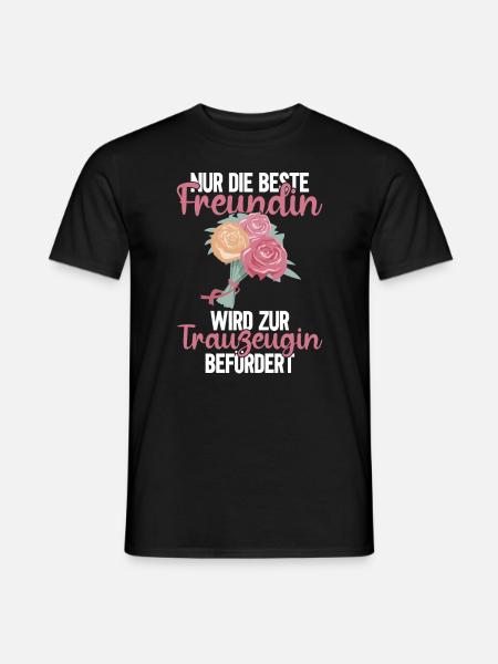 Beste Freundin Trauzeugin Braut Hochzeit - Männer T-Shirt - Schwarz