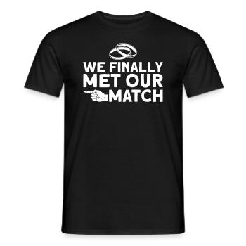 Braut Bräutigam Partneroutfit Hochzeit - Männer T-Shirt - Schwarz - Vorne - AI Model Male 178 light (178cm)