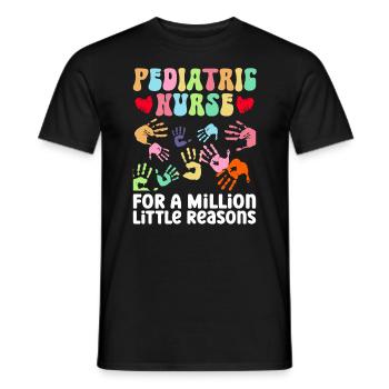 Kinder Krankenschwester Säugling Pädiatrie - Männer T-Shirt - Schwarz - Vorne - AI Model Male 178 light (178cm)