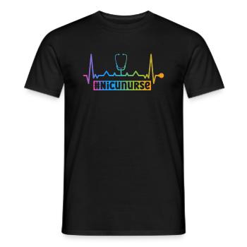 Enfants Infirmière Pédiatrie infantile - T-shirt homme - noir - Devant - AI Model Male 178 light (178cm)