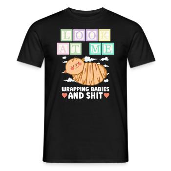 Kinder Krankenschwester Säugling Pädiatrie - Männer T-Shirt - Schwarz - Vorne - AI Model Male 178 light (178cm)