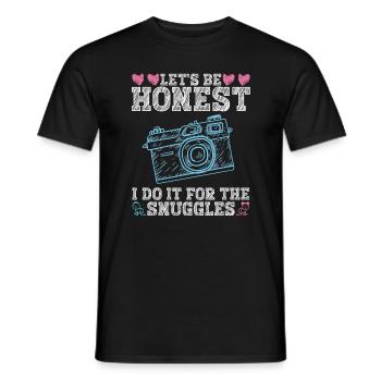 Newborn Photographer Baby Photography Saying - Men's T-Shirt - black - Front - AI Model Male 178 light (178cm)