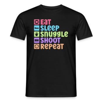 Neugeborenen Fotograf Baby Fotografie Spruch - Männer T-Shirt - Schwarz - Vorne - AI Model Male 178 light (178cm)