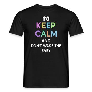 Neugeborenen Fotograf Baby Fotografie Spruch - Männer T-Shirt - Schwarz - Vorne - AI Model Male 178 light (178cm)