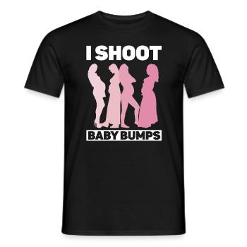 Grossesse Photographie Photographe Enceinte - T-shirt homme - noir - Devant - AI Model Male 178 light (178cm)
