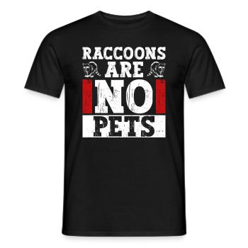 Waschbär Tierschutz Tierrecht Aktivist - Männer T-Shirt - Schwarz - Vorne - AI Model Male 178 light (178cm)