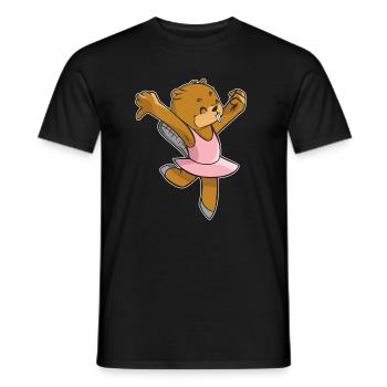 Biber Ballerina - Ballett Lustiger Biber - Männer T-Shirt - Schwarz - Vorne - AI Model Male 178 light (178cm)