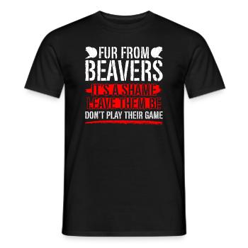 Biber Tierschutz Tierrecht Aktivist Nagetier - Männer T-Shirt - Schwarz - Vorne - AI Model Male 178 light (178cm)
