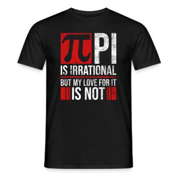 Lehrer Mathe Pi Day Mathematik Spruch - Männer T-Shirt - Schwarz - Vorne - AI Model Male 178 light (178cm)