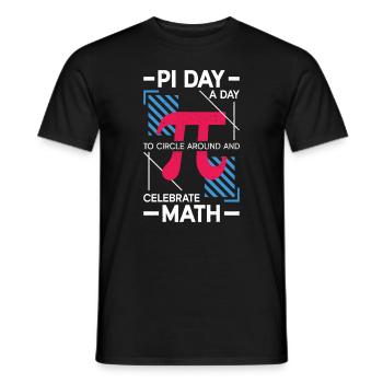 Lustiger Mathelehrer zum Pi Day Mathe Geek - Männer T-Shirt - Schwarz - Vorne - AI Model Male 178 light (178cm)