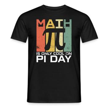Drôle de professeur de mathématiques pour Pi Day Math Geek - T-shirt homme - noir - Devant - AI Model Male 178 light (178cm)