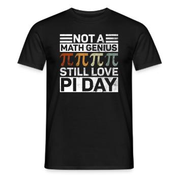 Drôle de professeur de mathématiques pour Pi Day Math Geek - T-shirt homme - noir - Devant - AI Model Male 178 light (178cm)
