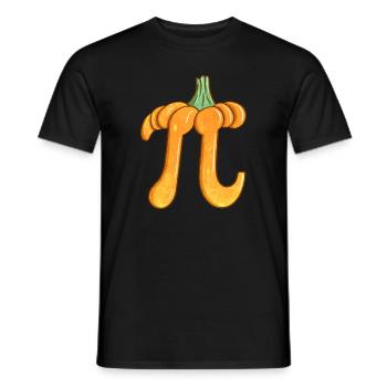 Pumpkin Pi - Drôle de professeur de mathématiques pour le jour de Pi - T-shirt homme - noir - Devant - AI Model Male 178 light (178cm)