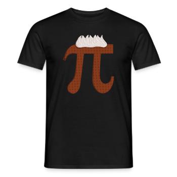 Chocolate Pi - Drôle de professeur de mathématiques pour le Pi Day - T-shirt homme - noir - Devant - AI Model Male 178 light (178cm)