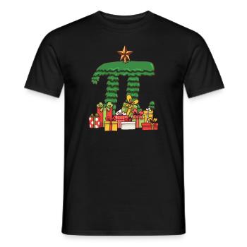 Sapin de Noël Pi - Math Pi Noël - T-shirt homme - noir - Devant - AI Model Male 178 light (178cm)