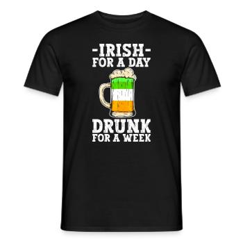 Irlande Irlandais drôle de dicton de la Saint-Patrick - T-shirt homme - noir - Devant - AI Model Male 178 light (178cm)