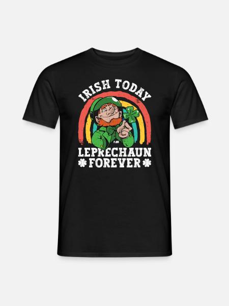 Ireland Irish Leprechaun St Patrick's Day Funny - Men's T-Shirt - black