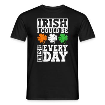 Irlande Irlandais drôle de dicton de la Saint-Patrick - T-shirt homme - noir - Devant - AI Model Male 178 light (178cm)