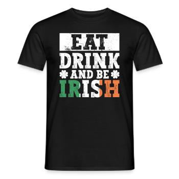 Irlande Irlandais drôle de dicton de la Saint-Patrick - T-shirt homme - noir - Devant - AI Model Male 178 light (178cm)