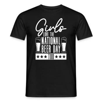 Bier Tag Tag des Bieres Bierliebhaber Biertrinker - Männer T-Shirt - Schwarz - Vorne - AI Model Male 178 light (178cm)