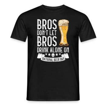 Bier Tag Tag des Bieres Bierliebhaber Biertrinker - Männer T-Shirt - Schwarz - Vorne - AI Model Male 178 light (178cm)