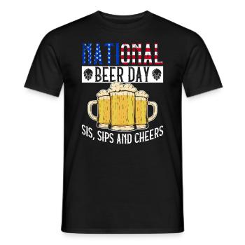 Bier Tag Tag des Bieres Bierliebhaber Biertrinker - Männer T-Shirt - Schwarz - Vorne - AI Model Male 178 light (178cm)