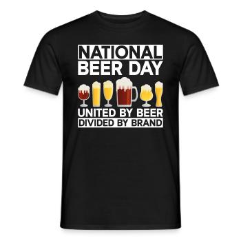 Bier Tag Tag des Bieres Bierliebhaber Biertrinker - Männer T-Shirt - Schwarz - Vorne - AI Model Male 178 light (178cm)