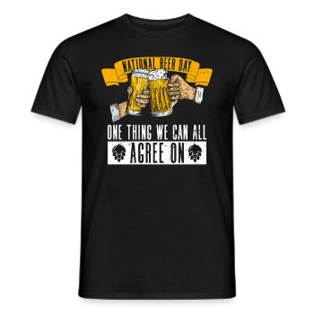 Bier Tag Tag des Bieres Bierliebhaber Biertrinker - Männer T-Shirt - Schwarz - Vorne - AI Model Male 178 light (178cm)