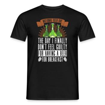 Bier Tag Tag des Bieres Bierliebhaber Biertrinker - Männer T-Shirt - Schwarz - Vorne - AI Model Male 178 light (178cm)
