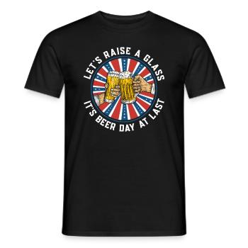 Bier Tag Tag des Bieres Bierliebhaber Biertrinker - Männer T-Shirt - Schwarz - Vorne - AI Model Male 178 light (178cm)