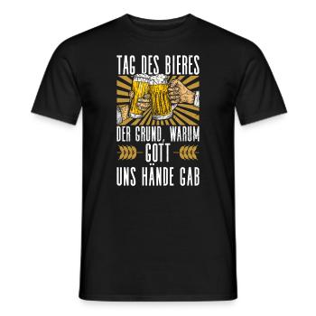 Tag Des Bieres Lustig Bier Tag Bierliebhaber - Männer T-Shirt - Schwarz - Vorne - AI Model Male 178 light (178cm)