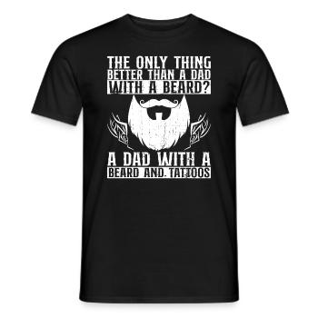 La seule chose meilleure qu’un barbu - T-shirt homme - noir - Devant - AI Model Male 178 light (178cm)