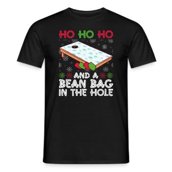 Cornhole Spieler Weihnachten - Lustige Cornhole - Männer T-Shirt - Schwarz - Vorne - AI Model Male 178 light (178cm)