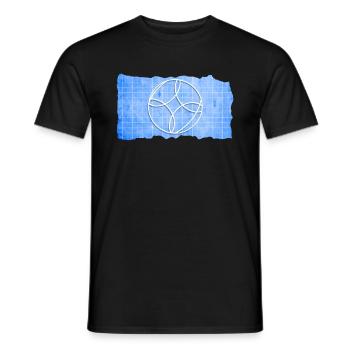 Bocce Ball Blueprint - Bocce Ball - Men's T-Shirt - black - Front - AI Model Male 178 light (178cm)