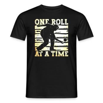 Eine Rolle nach der anderen - Boccia - Männer T-Shirt - Schwarz - Vorne - AI Model Male 178 light (178cm)
