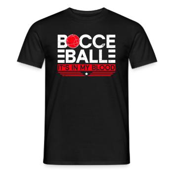 Boccia ball - It's in my blood - Boccia ball - Men's T-Shirt - black - Front - AI Model Male 178 light (178cm)
