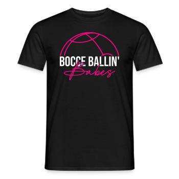 Bocce Ballin' Babes - Boccia spielen - Männer T-Shirt - Schwarz - Vorne - AI Model Male 178 light (178cm)