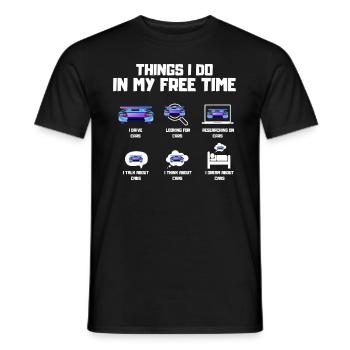 Autofreak - Männer T-Shirt - Schwarz - Vorne - AI Model Male 178 light (178cm)
