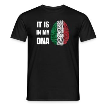 Italien ist in meiner DNA - Männer T-Shirt - Schwarz - Vorne - AI Model Male 178 light (178cm)