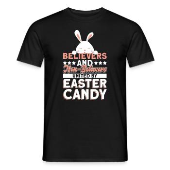 Atheist Easter Anti Religion Anti Church Atheism - Men's T-Shirt - black - Front - AI Model Male 178 light (178cm)